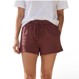 Old Navy Rust Red Lounge Shorts Drawstring Soft Knit Size XS